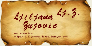 Ljiljana Žujović vizit kartica